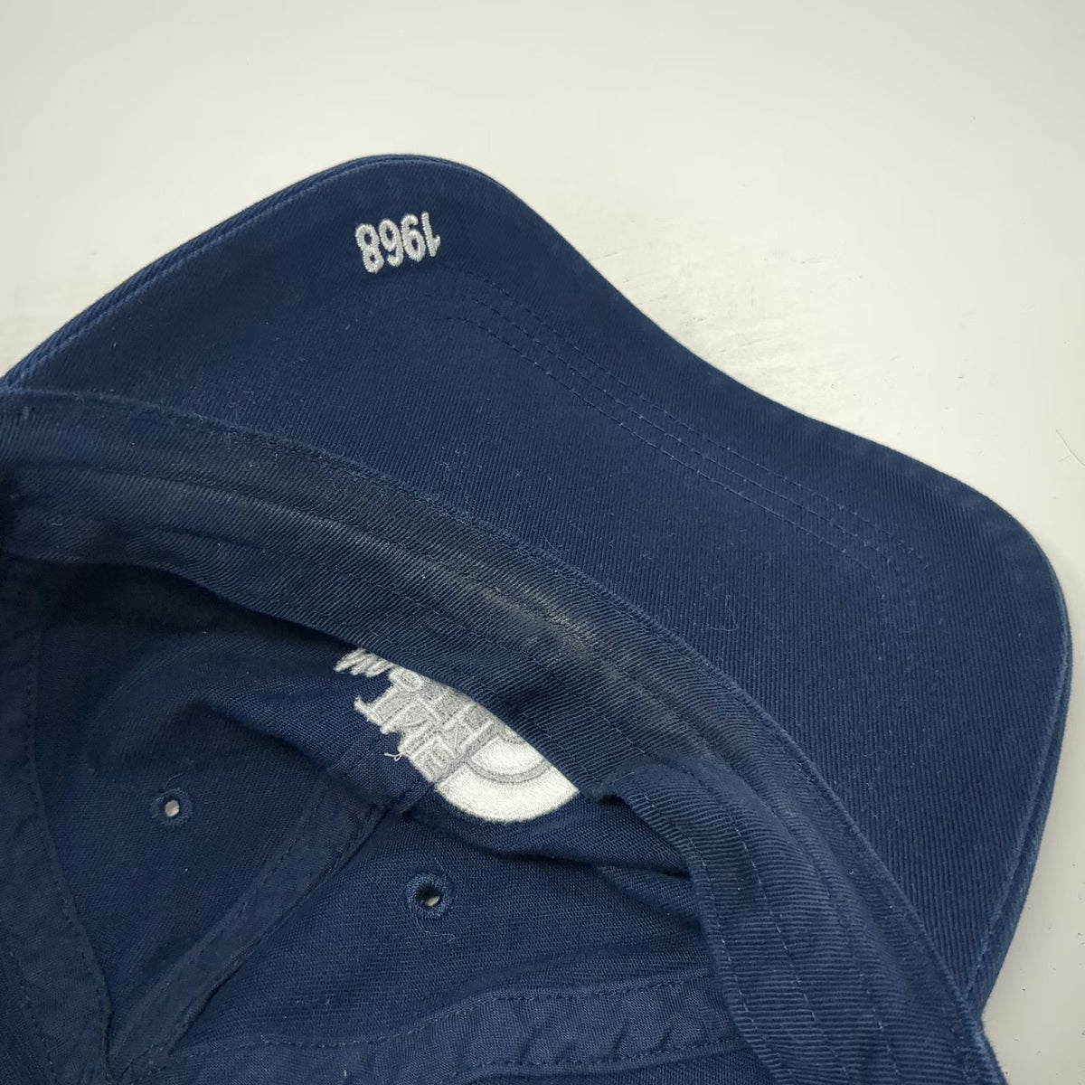 The North Face Baseball Cap Blue One Size Strapback Hat Since 1968 Logo Cotton
