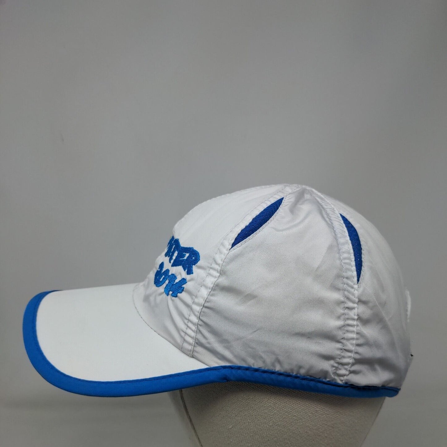 Mater 2014 Strapback Hat White OSFA Adjustable Embroidered Breathable Hit Wear