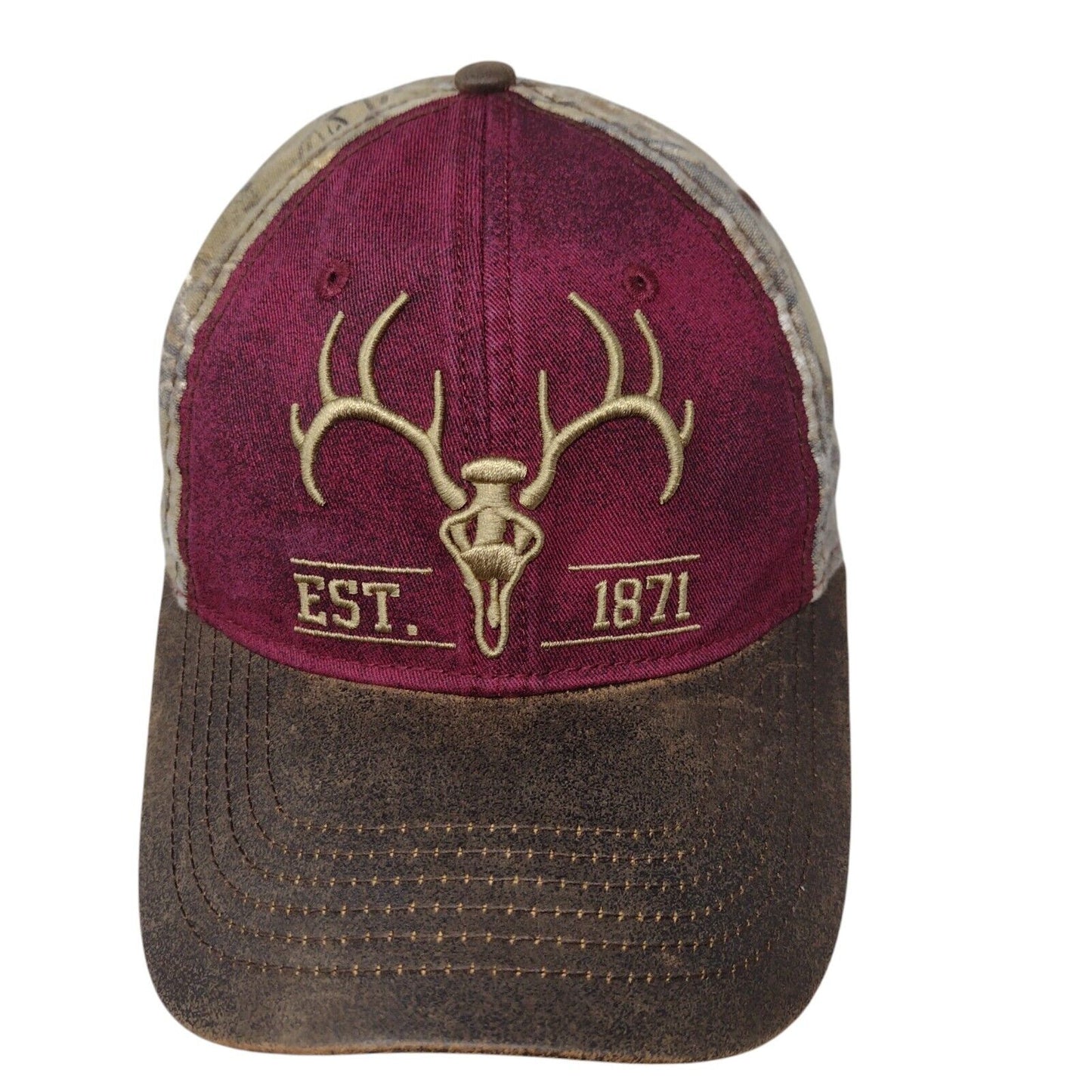 Field & Stream Strapback Hat Multi OSFA Embroidered Camo Hunting