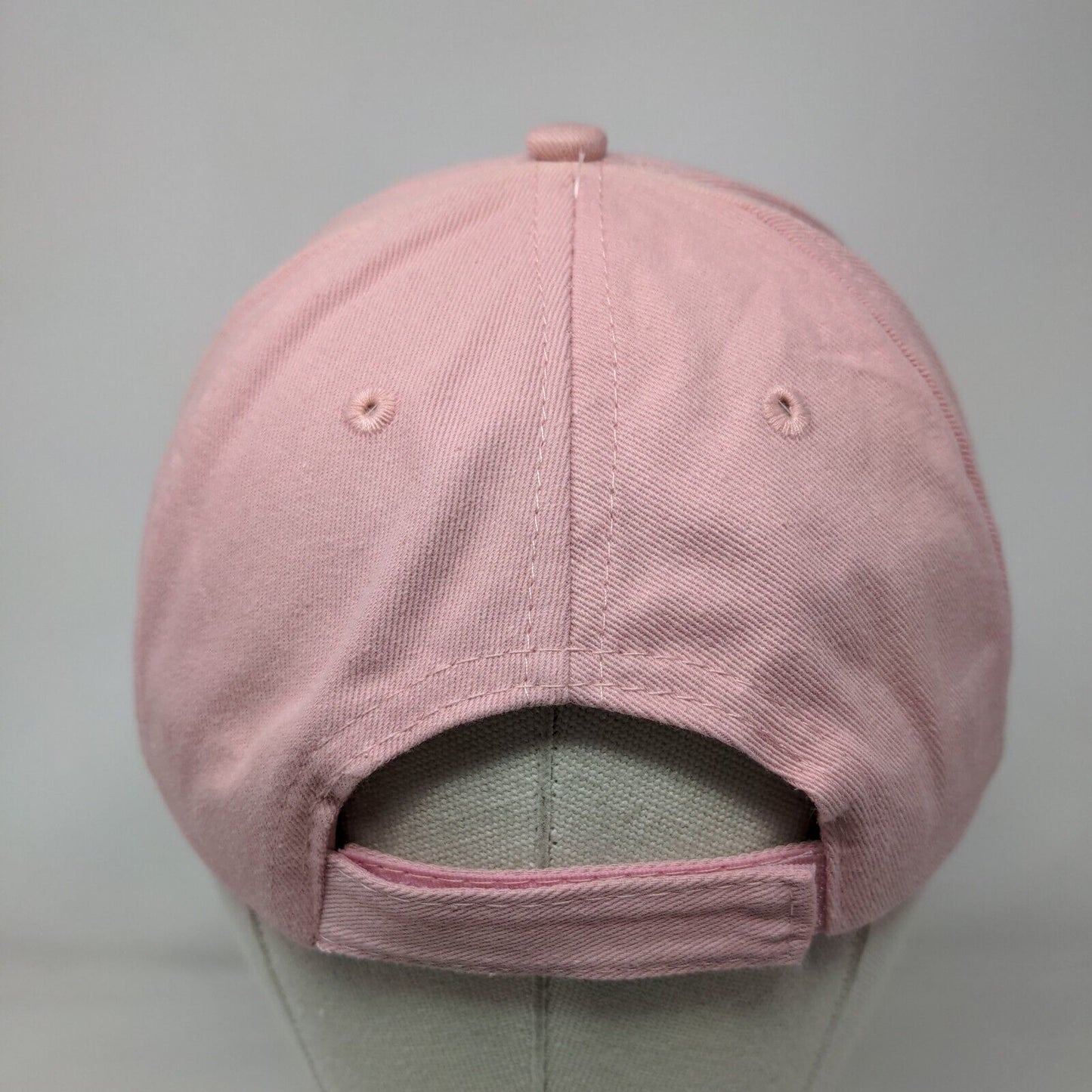 Sunflower Strapback Hat Pink One Size Adjustable Embroidered 6 Panel Cotton