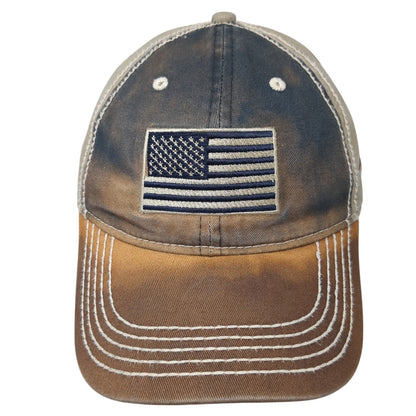 USA Flag Strapback Hat Multicolor One Size Adjustable Outdoor Cap