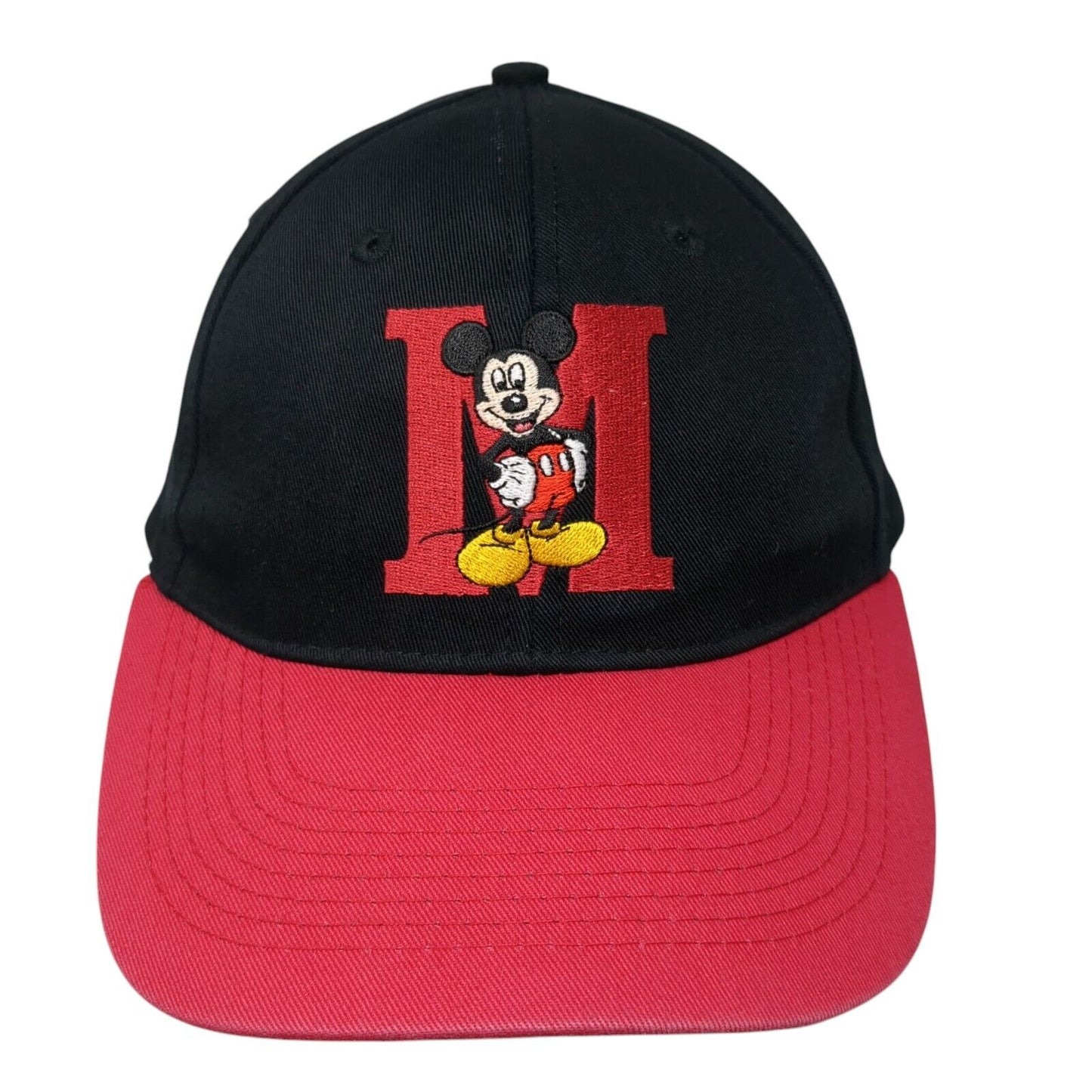 Letter M Mickey Mouse Snapback Hat Multicolor OSFA Embroidered Disney
