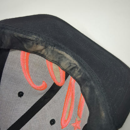 Cali Script 3D Embroidery Snapback Black One Size Hat Flat Bill California Star