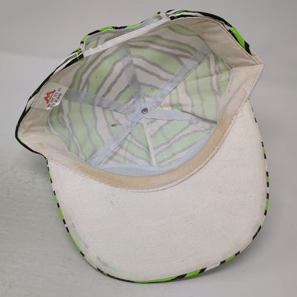 Mohr's 5 Panel Green Zebra Hat One Size Snapback Pink Gyppo Jungle Idaho