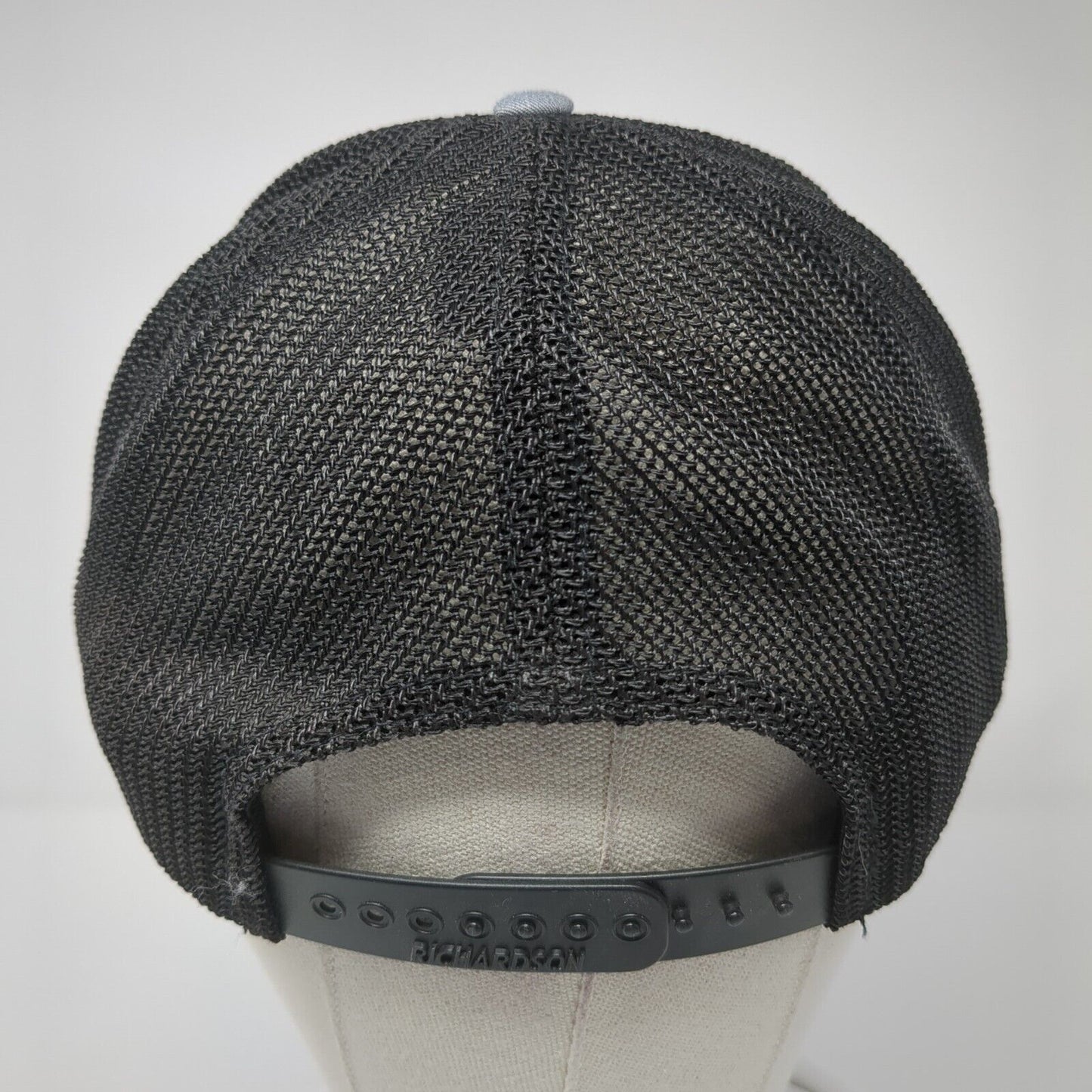 Superior Construction Snapback Trucker Hat Gray OS Adjustable Mesh Richardson