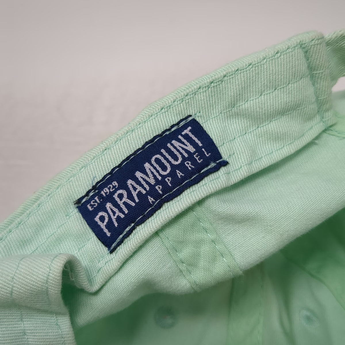 Paramount Apparel Baseball Cap Green M Palm Beach FL Cotton Slideback
