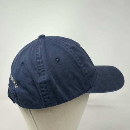 Indian Motorcycle Baseball Cap Blue One Size 100th Anniversary Strapback Hat