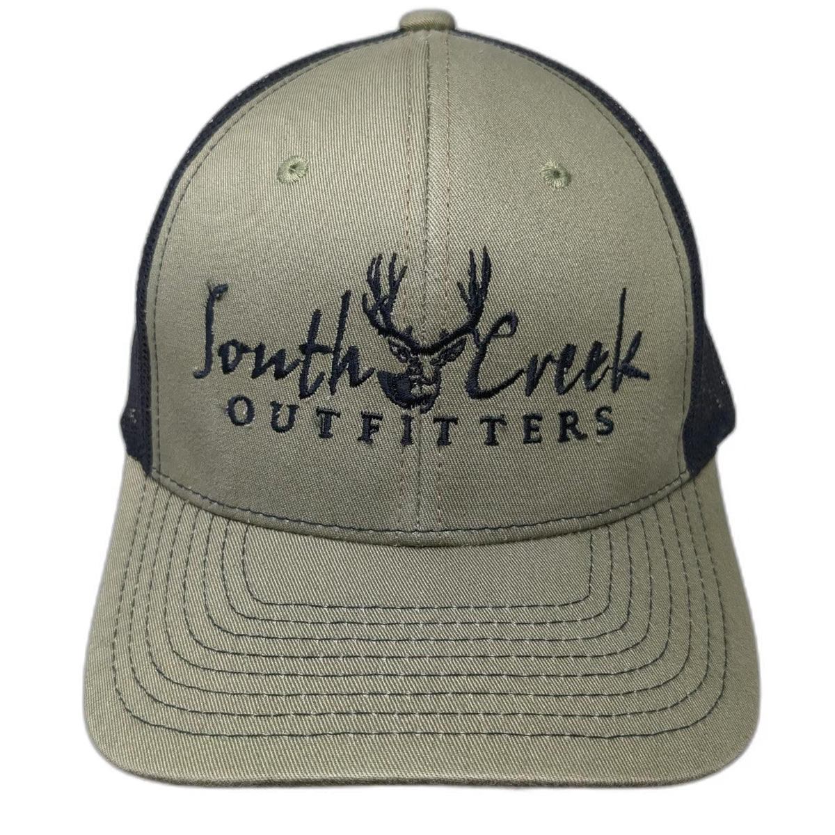 NV CAPS Trucker Hat Green OSFM South Creek Outfitters Buck Deer Mesh Snapback