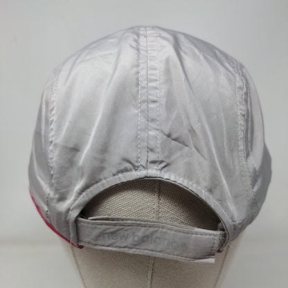 New Balance Strapback Hat Gray One Size Adjustable Lightweight Polyester