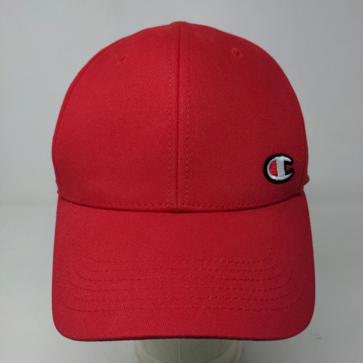 Champion Men's Slideback Hat Red Embroidered Logo 100% Cotton