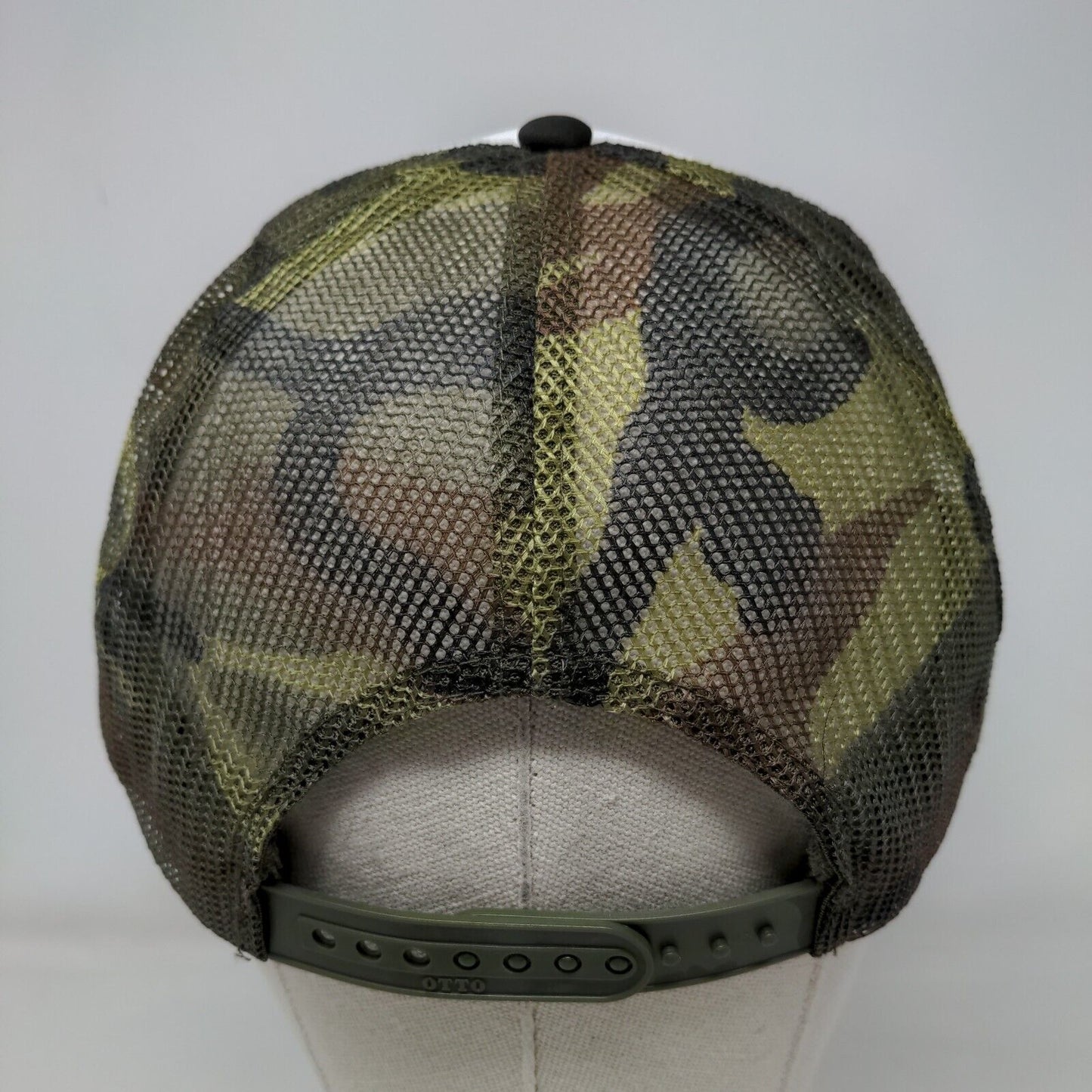 Vikings Class Of 2024 Snapback Rope Trucker Hat Camo OSFM Mesh Back Otto