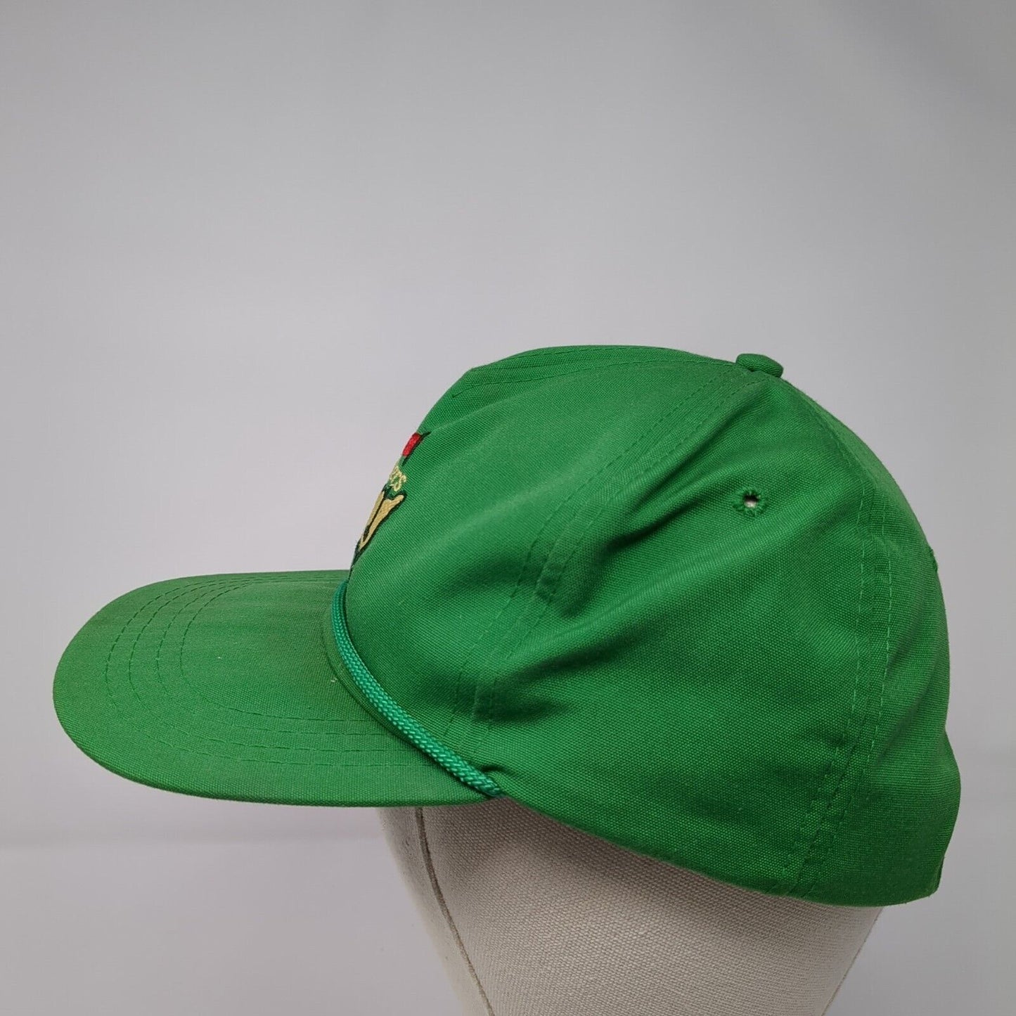 Derby Cap Vintage Slideback Trucker Rope Hat Masters Embroidered Logo Made USA