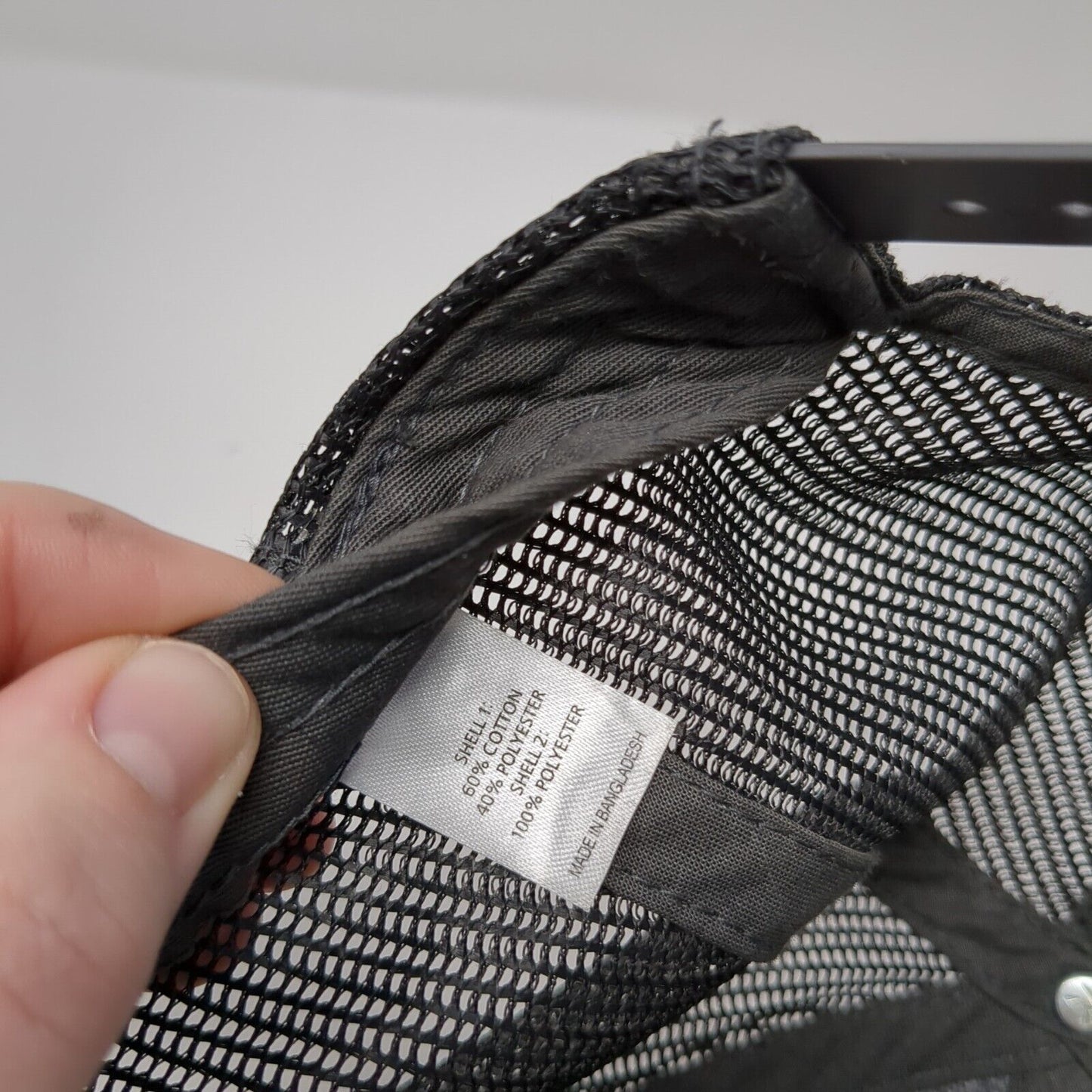 Stoltz Snapback Trucker Hat Gray M/L Adjustable Mesh Back 6 Panel Richardson