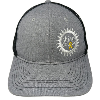 Port Authority Trucker Hat Gray One Size Mesh Back Snapback Shine Cology Logo