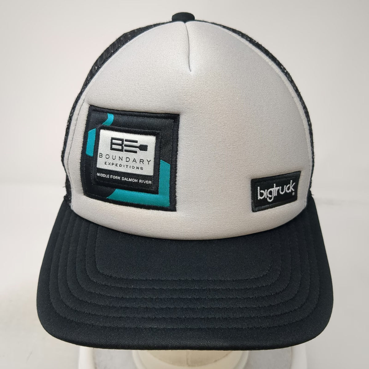 bigtruck Black Trucker Hat One Size Boundary Expeditions Salmon River Mesh