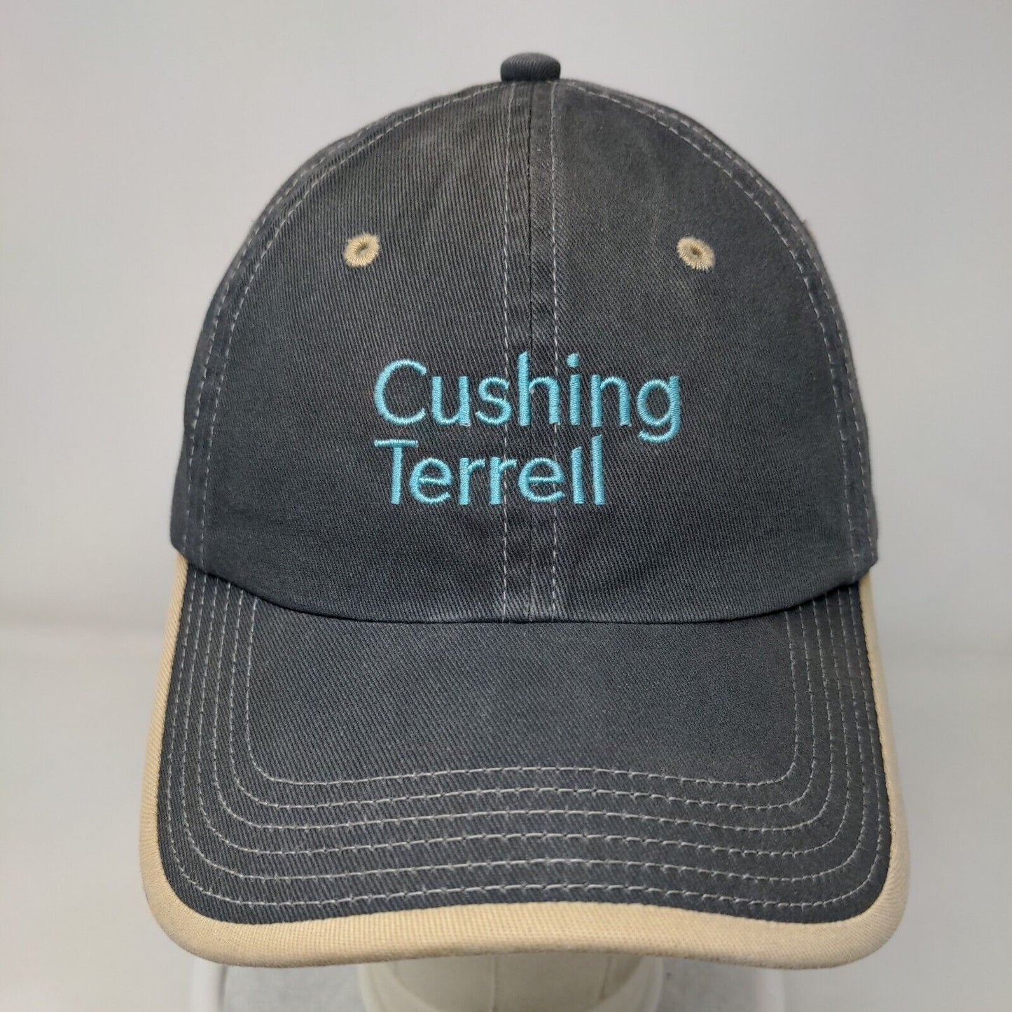 Cushing Terrell Strapback Hat Blue OSFA Adjustable Embroidered Port Authority