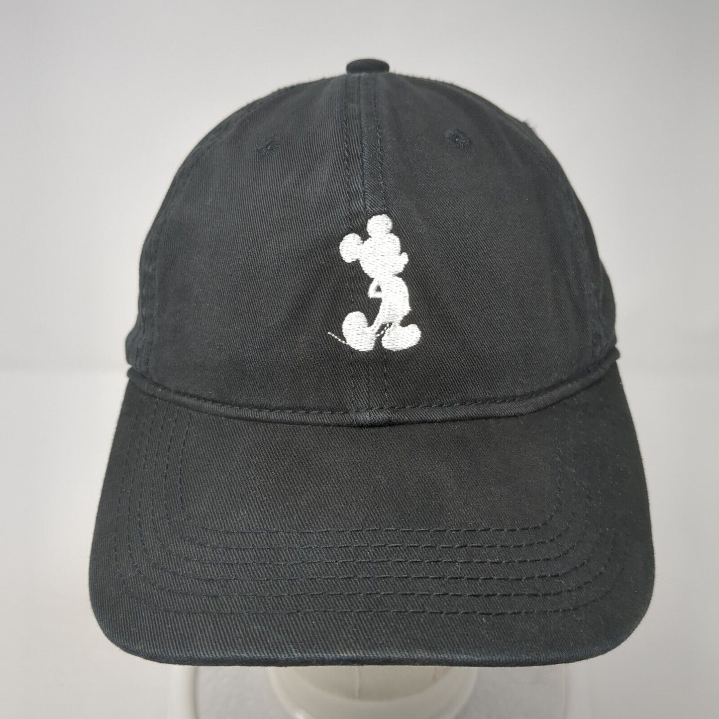 Disney Mickey Mouse Slideback Hat Black One Size Adjustable Embroidered
