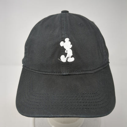 Disney Mickey Mouse Slideback Hat Black One Size Adjustable Embroidered
