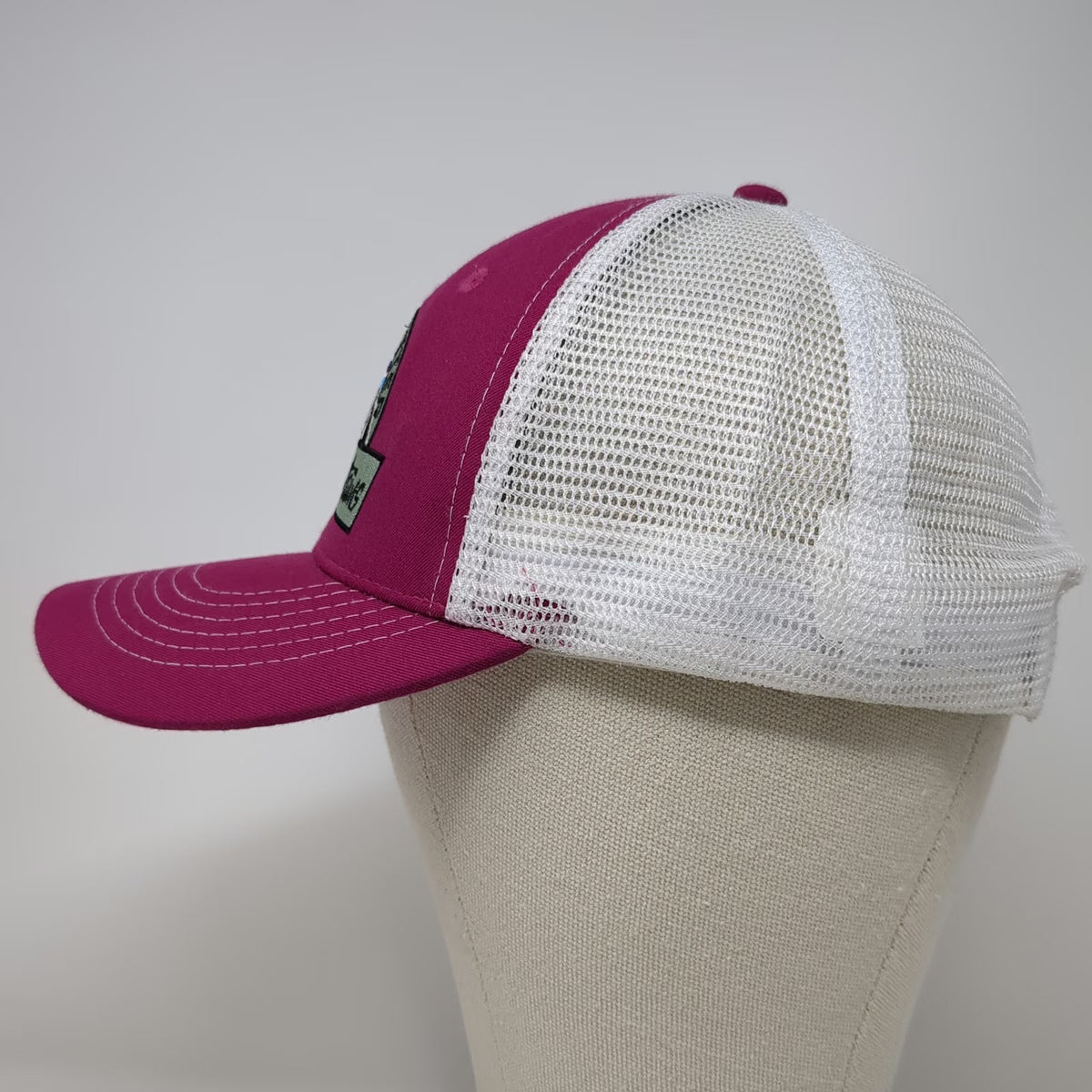 Arcadian Outfitters Pink Trucker Hat One Size Life Is Better Mountains Snapback