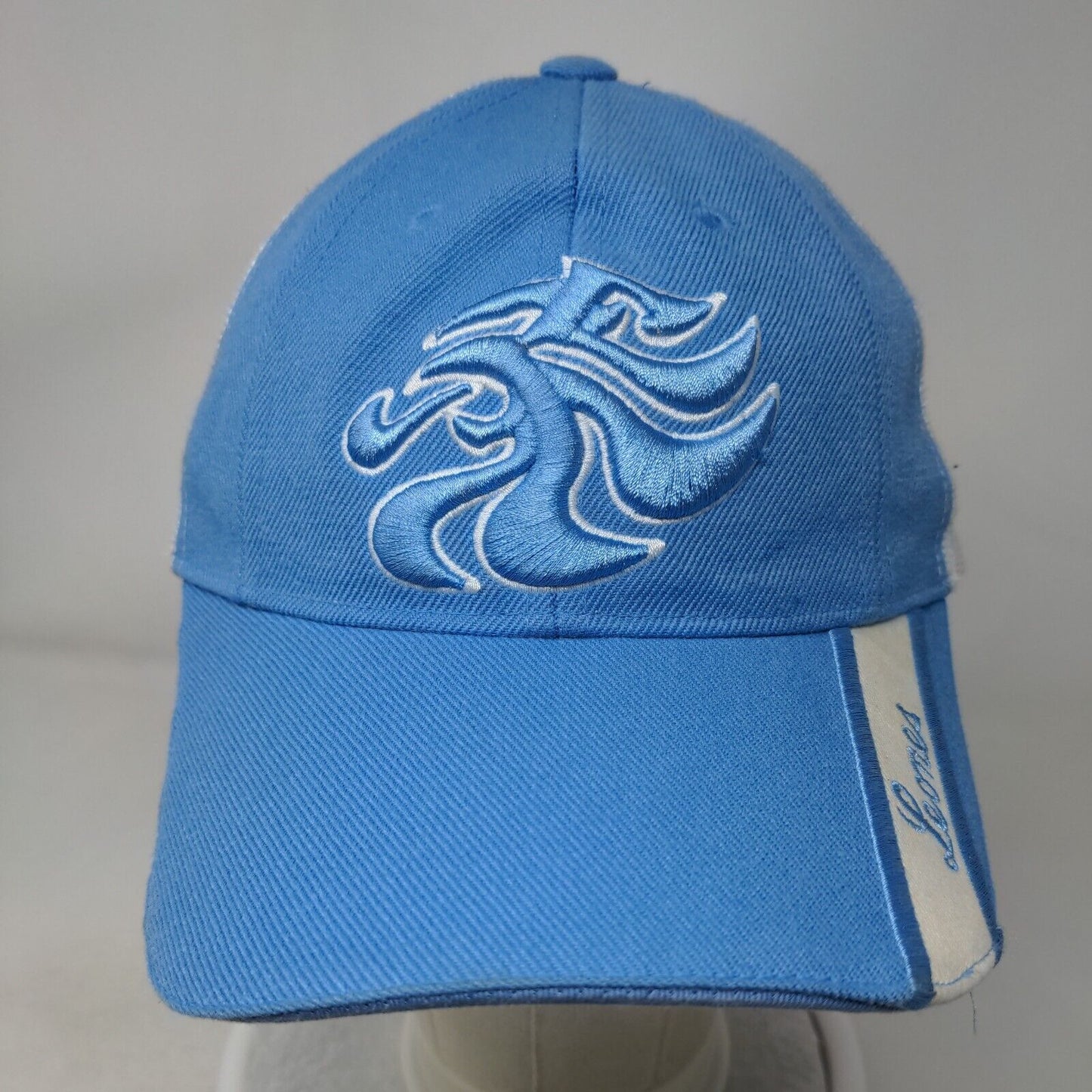 Leones Snapback Mesh Back Hat Blue Embroidered Logo Adjustable