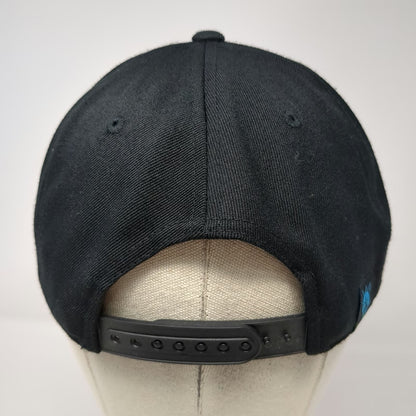 Yupoong Snapback Black Hat One Size Blue Hyena Patch Flexfit 110 Structured Cap