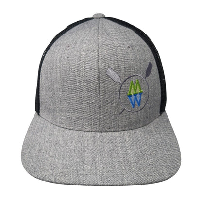 Mackay Wilderness River Trips Idaho Snapback Trucker Hat Gray One Size Mesh Back