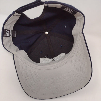 SB Strapback Hat Blue M/L Adjustable Embroidered 6 Panel PRO 514 Richardson