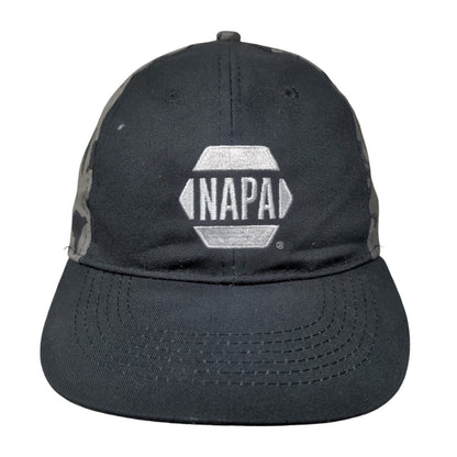 NAPA Auto Parts Strapback Hat Gray Camouflage OSFM Embroidered 6 Panel