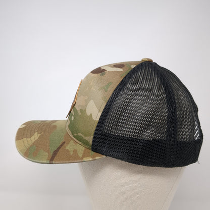 Explore Idaho Patch Snapback Trucker Hat Multi One Size Mesh Back Camo
