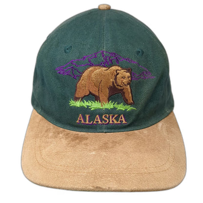 Arctic Circle Alaska Bear Mountain Green Baseball Cap One Size Strapback Hat