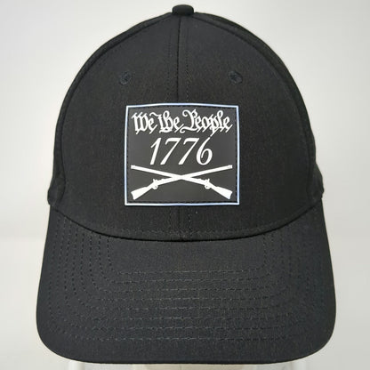 Howitzer Trucker Hat Black One Size 1776 We The People Patriotic USA Flag Cap