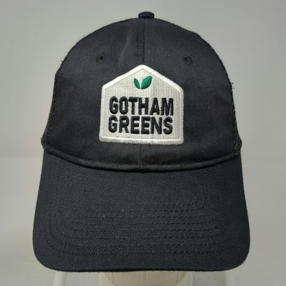 Trucker Hat Black One Size Gotham Greens Logo Patch Mesh Back Snapback Cap Poly
