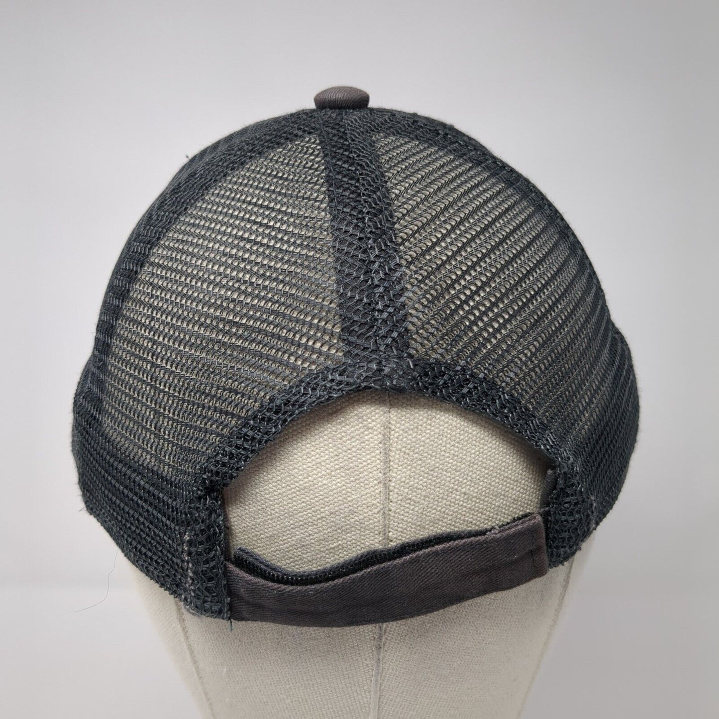 Cohorts Strapback Mesh Back Trucker Hat Gray One Size Port Authority