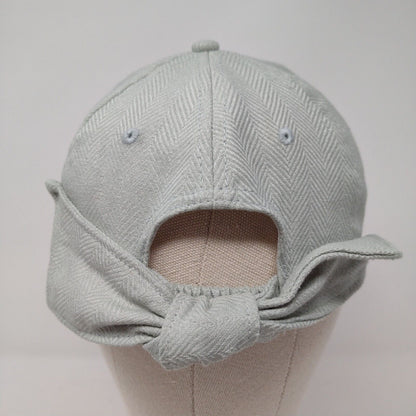 August Hat Company Stretch Fitted Hat Gray OSFA Herringbone Bow Knot