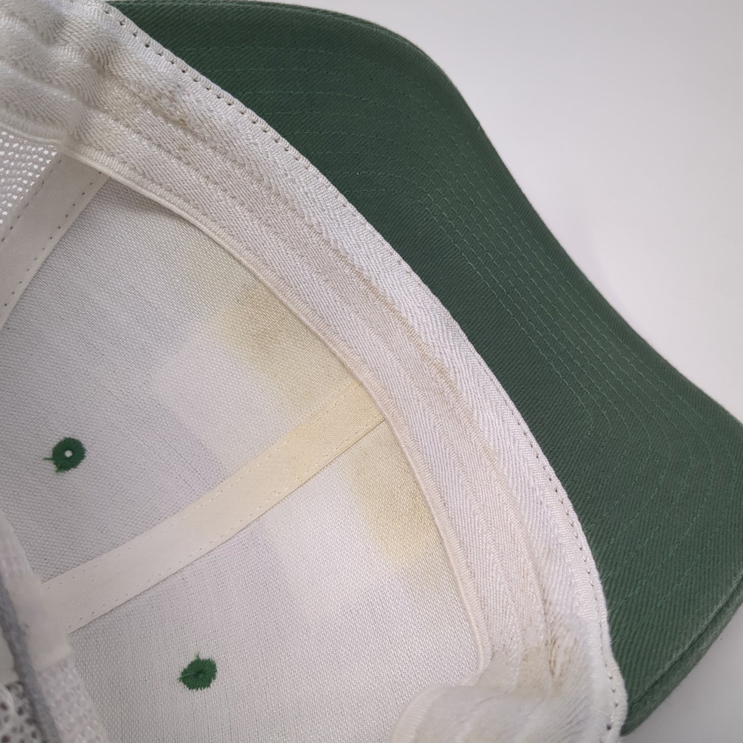 USA Fish Flag Fitted Mesh Back Trucker Hat Green One Size PFG Columbia