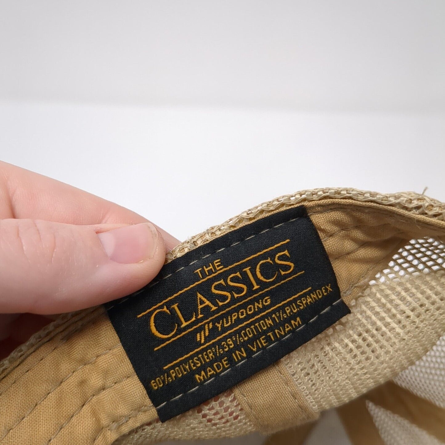 The Classics Yupoong Snapback Trucker Hat Camo One Size Mesh Back