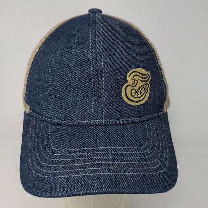 Panera Bread Men's Strapback Mesh Back Hat Blue Adjustable Embroidered Logo