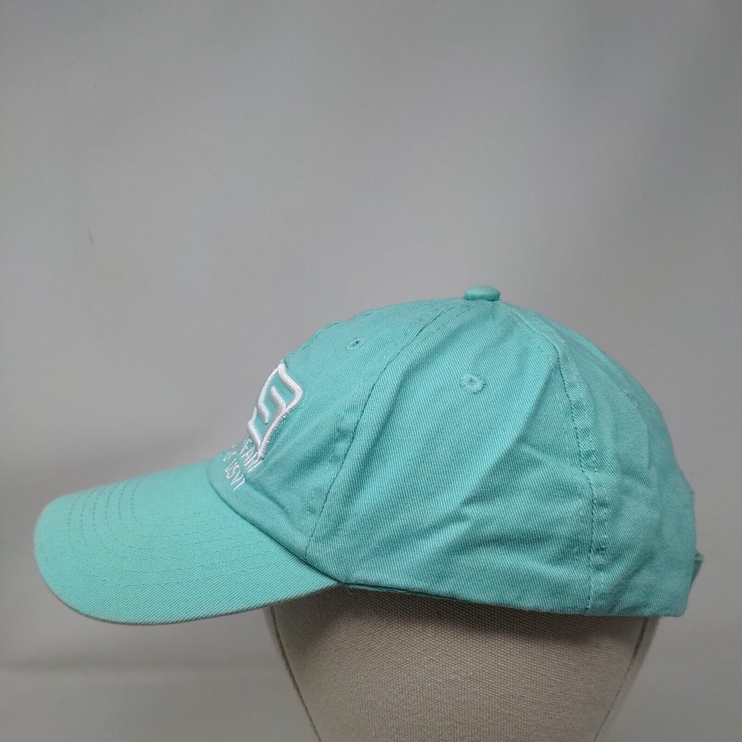 Ocean Surfari St. Thomas USVI Strapback Hat Blue One Size Embroidered