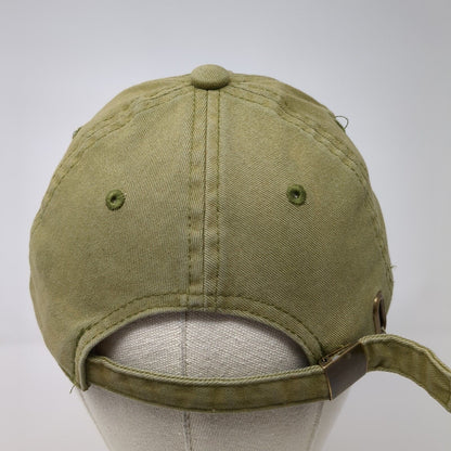 Unbranded Slideback Hat Green One Size Adjustable Blank Vent Holes