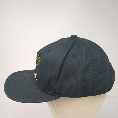 Diamond Supply Co. 5 Panel Black Hat One Size Cotton Flat Brim Snapback Logo