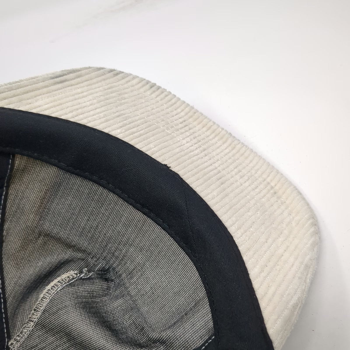 Ascot + Hart 5 Panel Beige Hat One Size Corduroy Rooster Skateboard Kapa'a Kauai