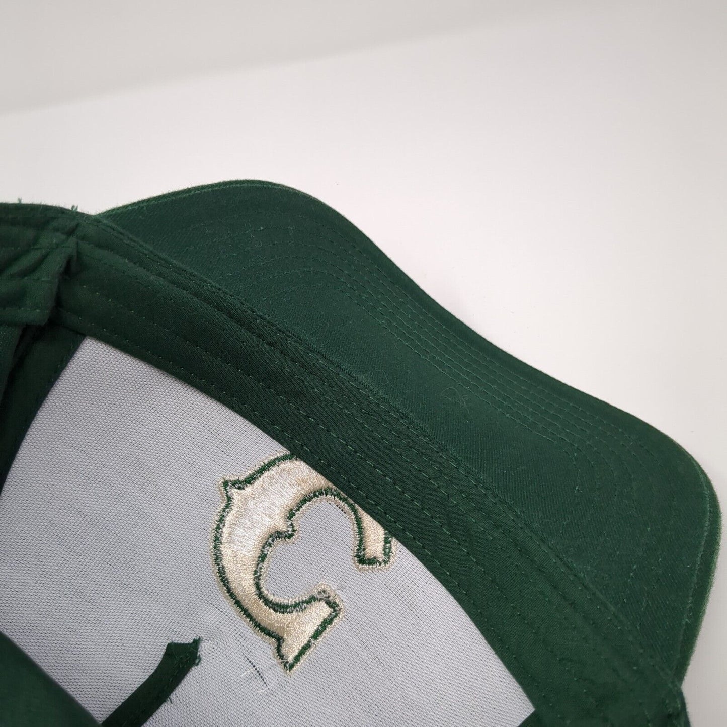 Letter C Snapback Hat Green One Size Solid Adjustable Embroidered Otto