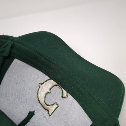 Letter C Snapback Hat Green One Size Solid Adjustable Embroidered Otto