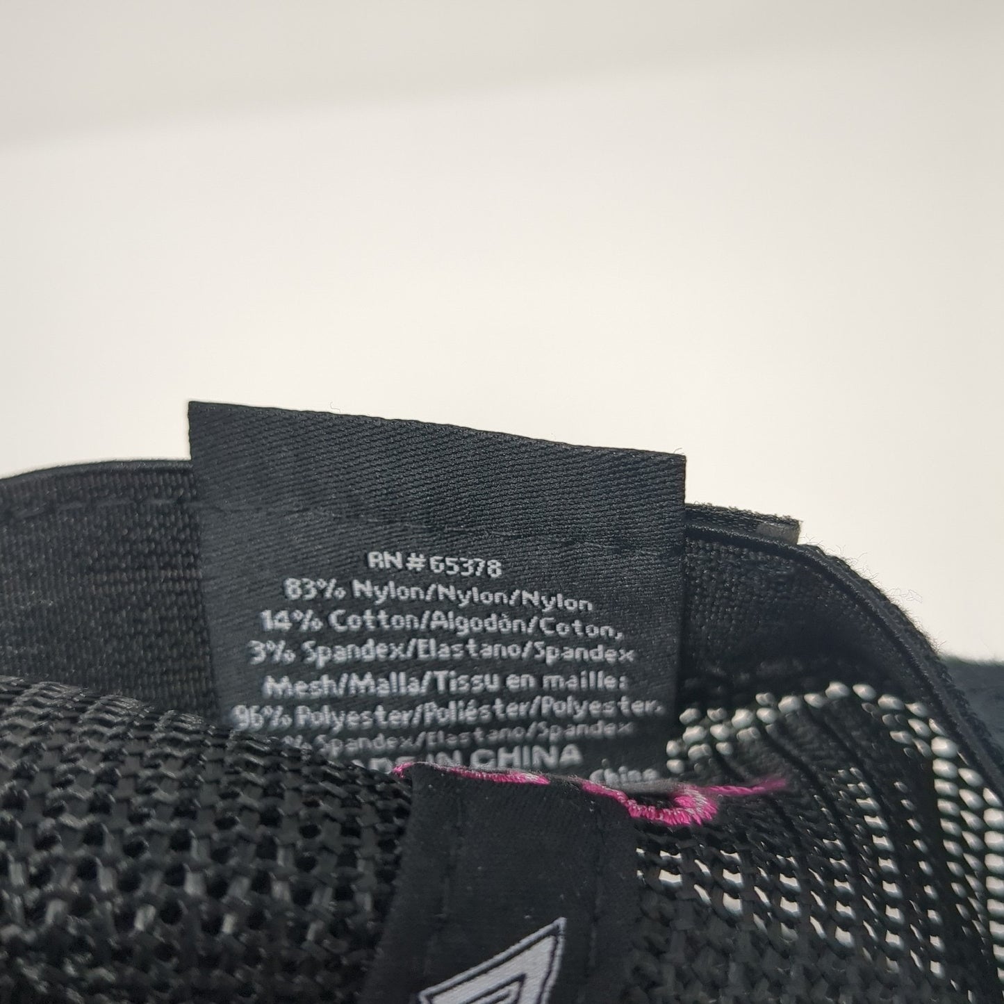 BBA 80 Fitted Trucker Hat Black 7 3/8 Embroidered Mesh Back Pacific Headwear
