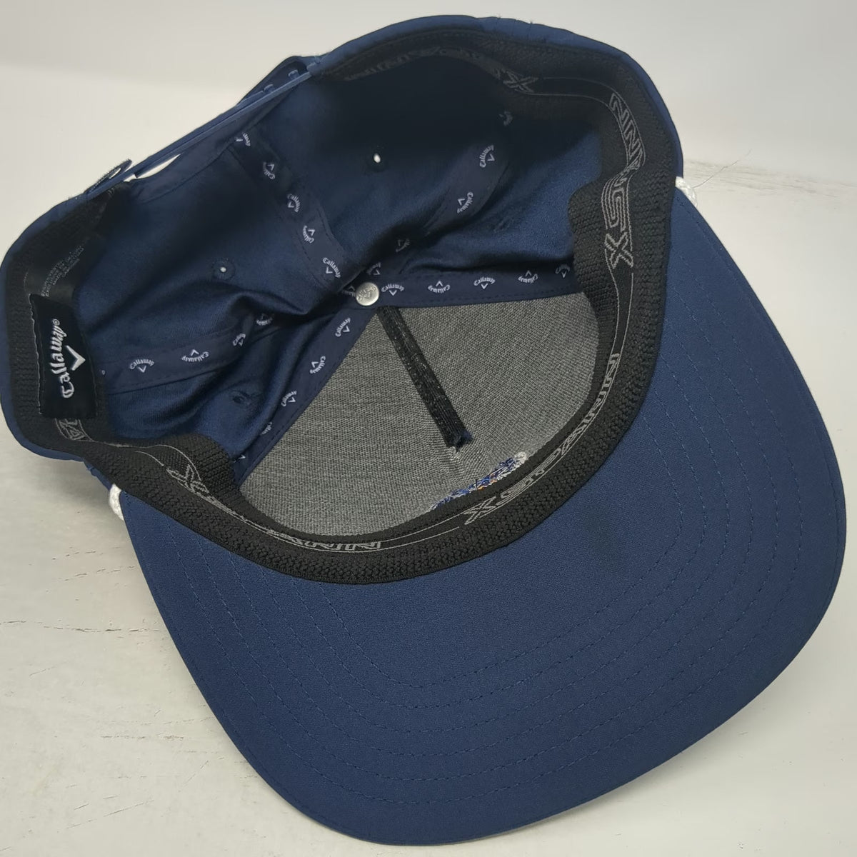 Callaway 5 Panel Blue OSFM Hat Rope Snapback Mascot Golf Performance Bird Cord