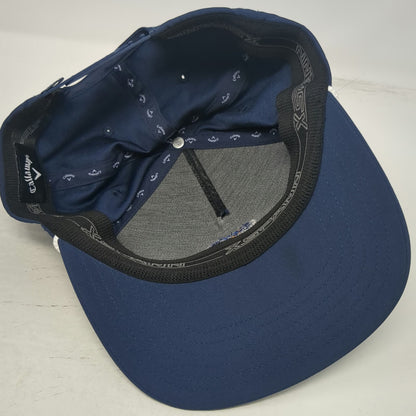 Callaway 5 Panel Blue OSFM Hat Rope Snapback Mascot Golf Performance Bird Cord