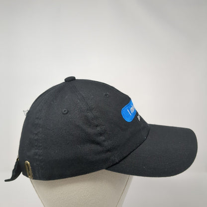 I Miss You Slideback Hat Black One Size Adjustable Embroidered Carbon
