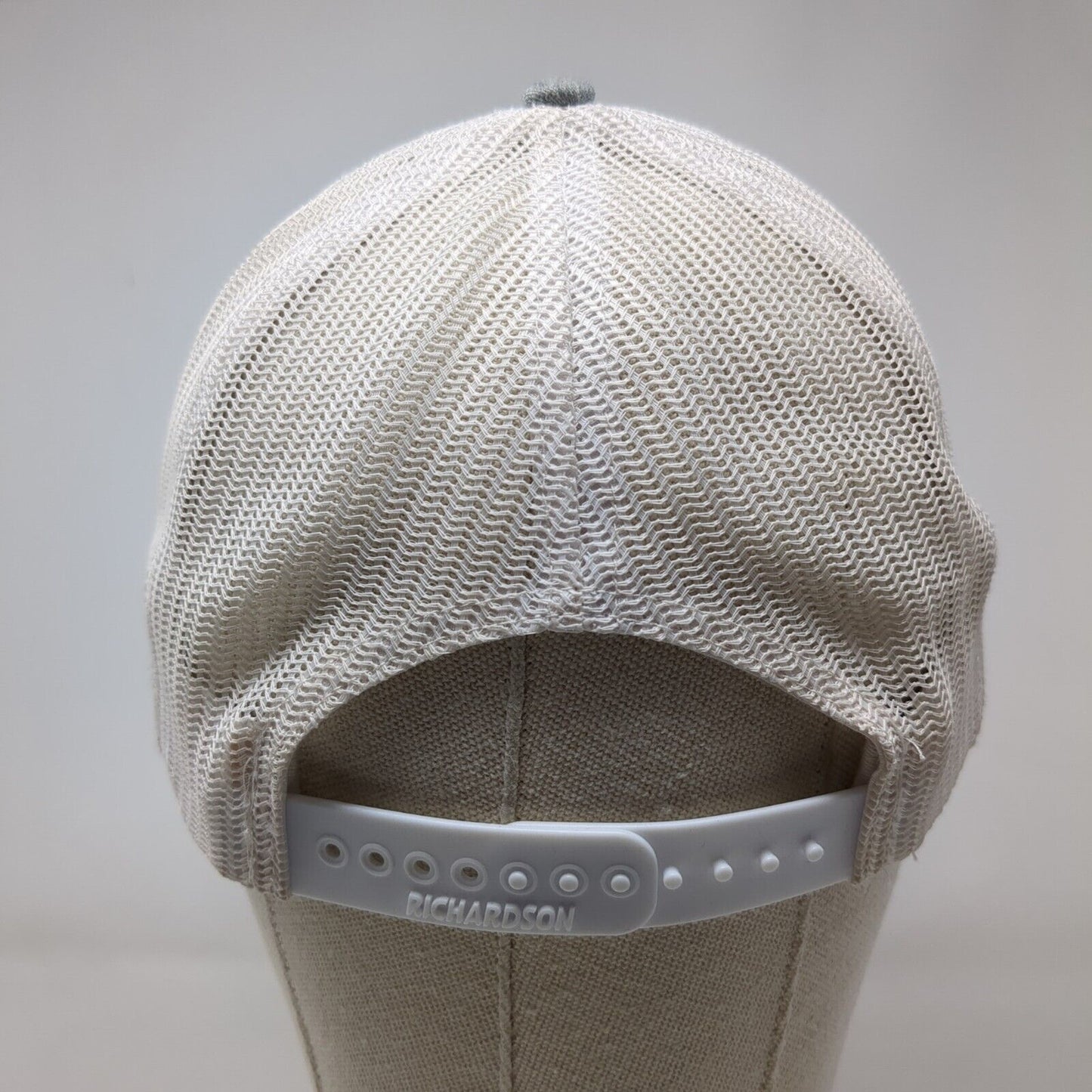 Richardson Snapback Mesh Back Trucker Hat Multi One Size Leather Patch