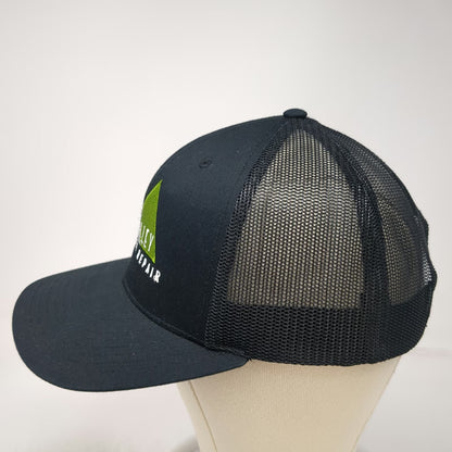Richardson Trucker Hat Black One Size All Valley Appliance Repair Logo Mesh Back