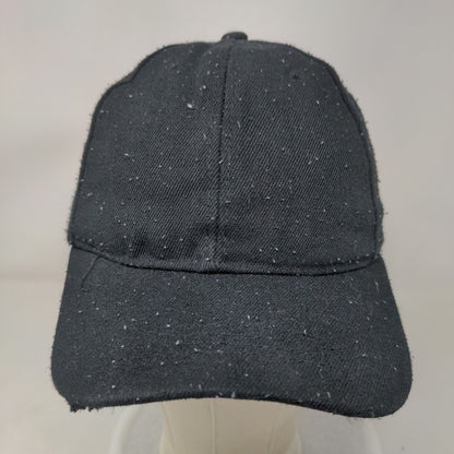 Unbranded Strapback Hat Black One Size Adjustable 6 Panel Blank